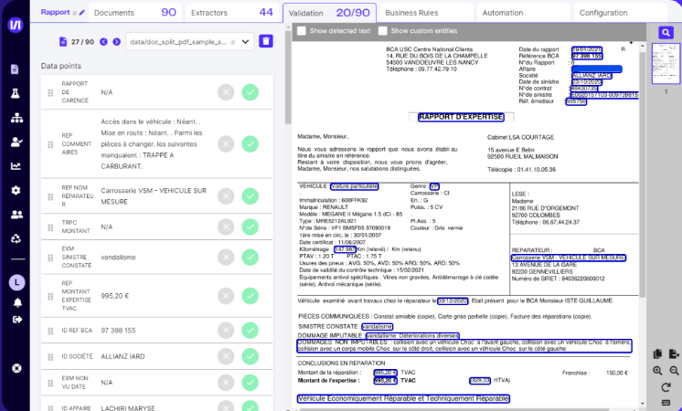 Aperçu Studio IA / Écran d’annotation